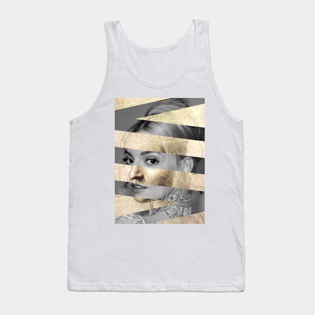 Leonardo Da Vinci Head of a Woman and Anya Taylor-Joy Tank Top by luigi-tarini